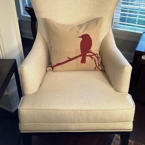 Newport Bird Silhouette Pillow Cover